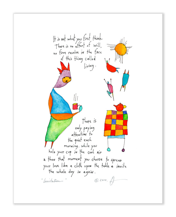 Invitation Art Print