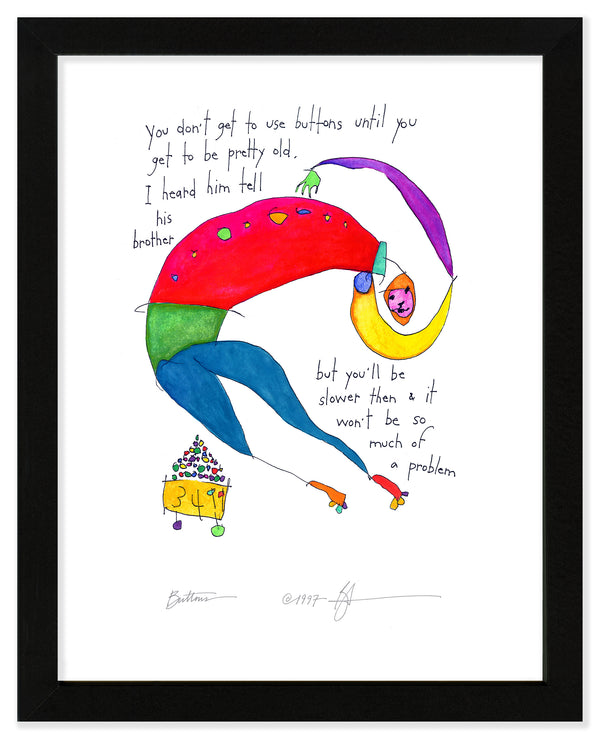 Buttons Art Print