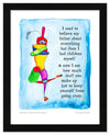Believing My Father Color Wash Print