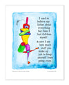 Believing My Father Color Wash Print