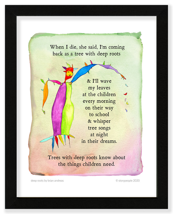 Deep Roots Color Wash Print