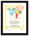 Kindred Spirits Color Wash Print