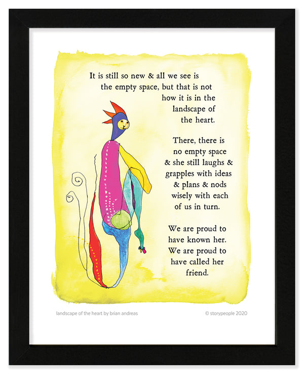 Landscape of the Heart (fem) Color Wash Print