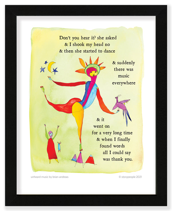 Unheard Music Color Wash Print