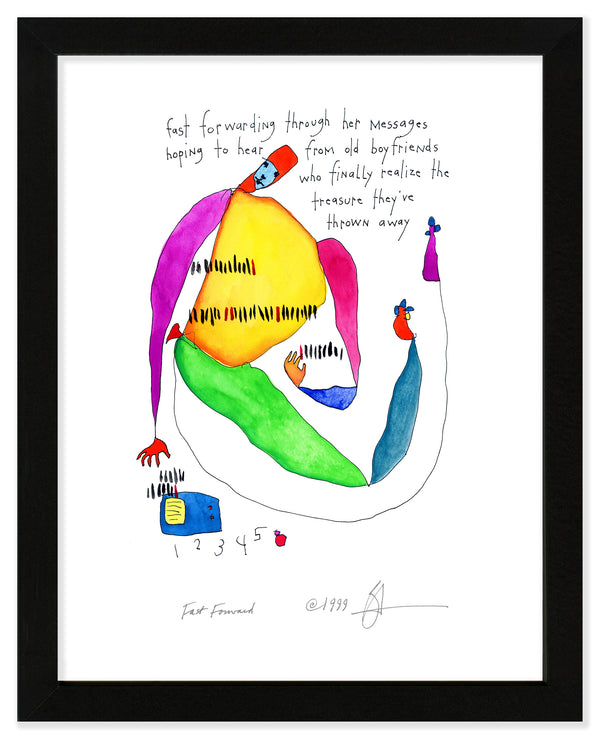 Fast Forward Art Print