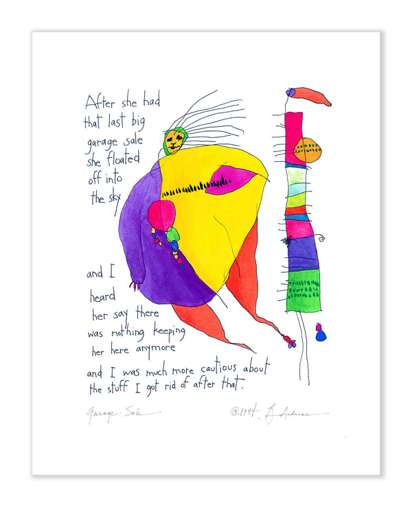 Garage Sale Art Print