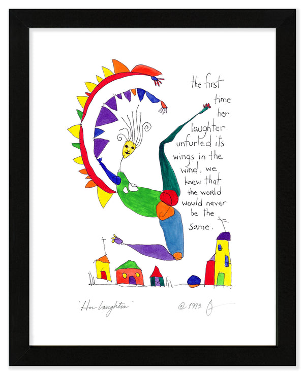 Her Laughter Art Print