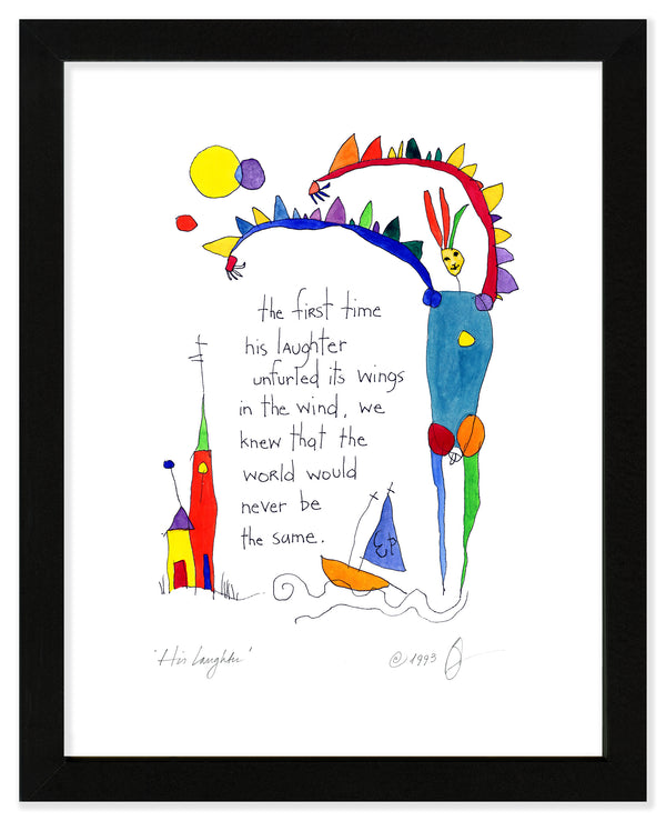 His Laughter Art Print