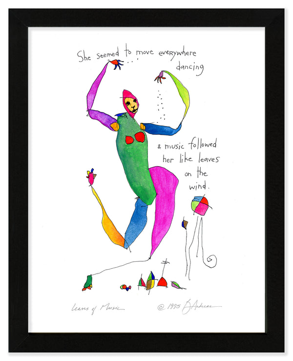 Leaves of Music Art Print