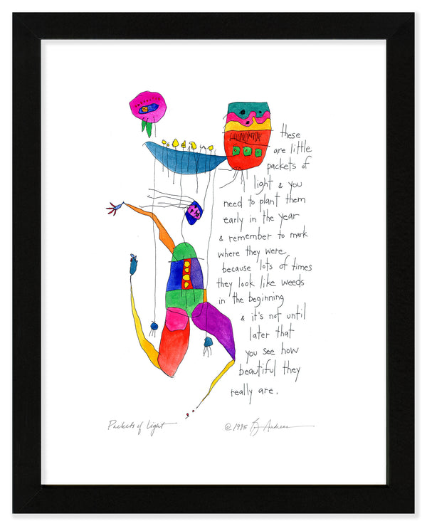 Packets of Light Art Print