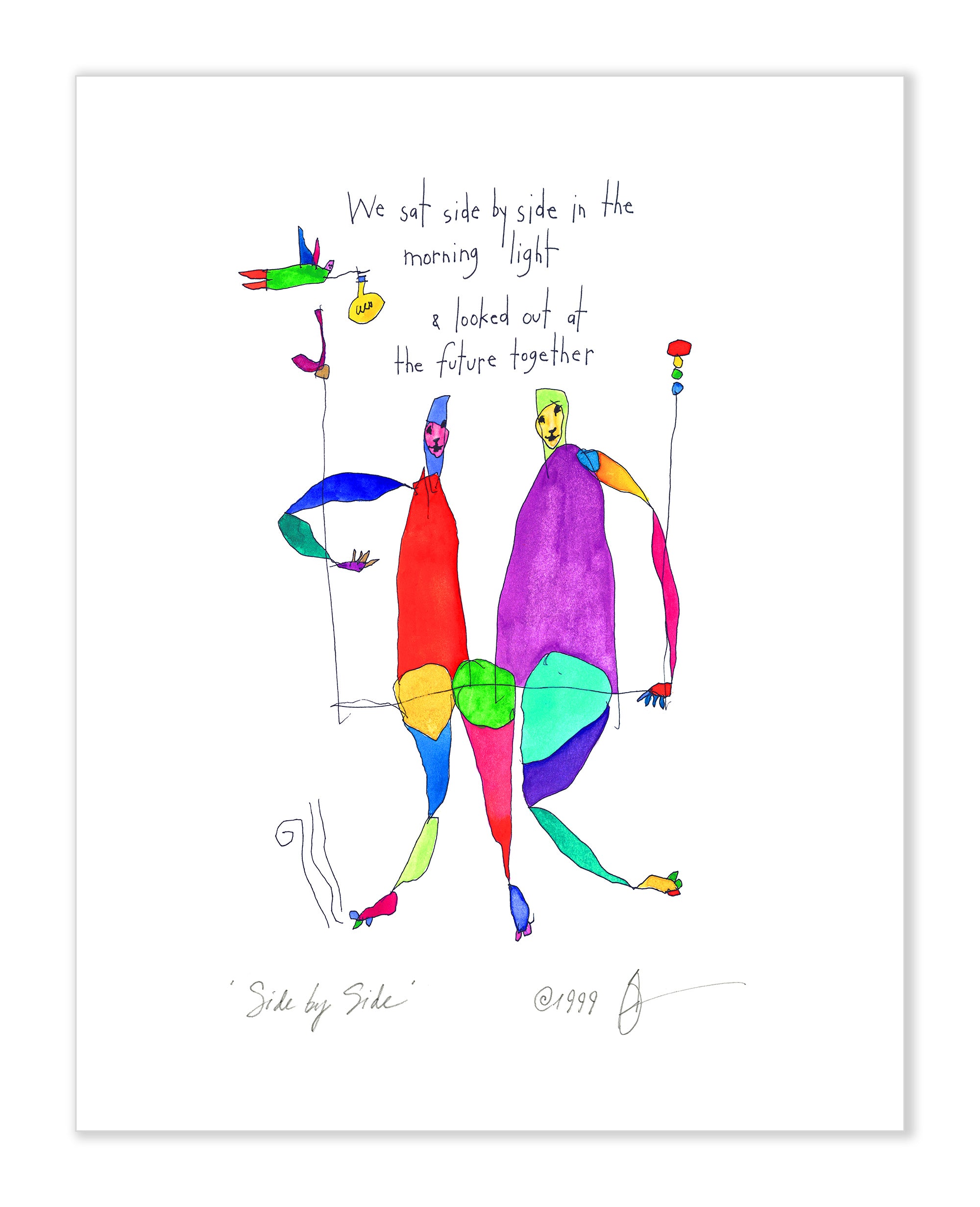 Side by Side Art Print Side by Side Art Print