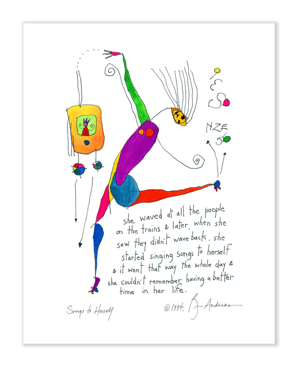Songs to Herself Art Print