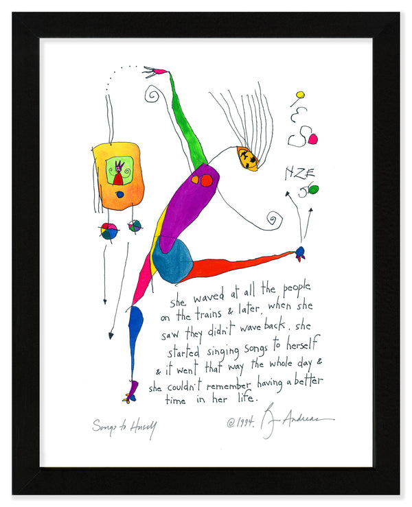Songs to Herself Art Print