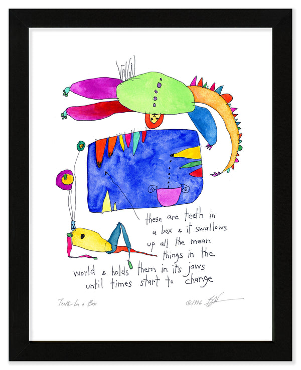 Teeth in a Box Art Print