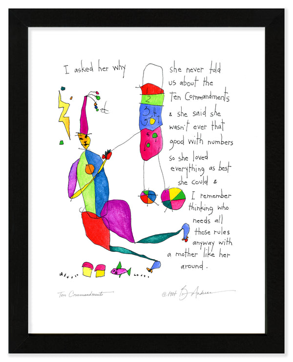 Ten Commandments Art Print