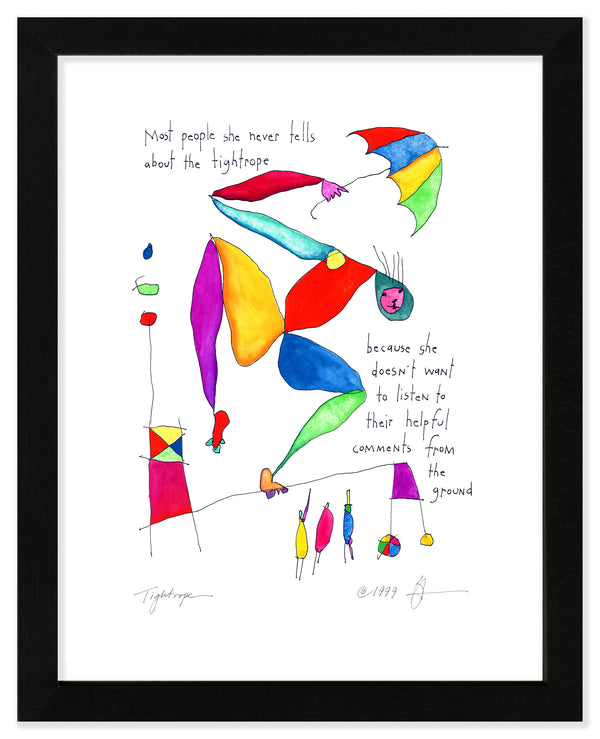Tightrope Art Print