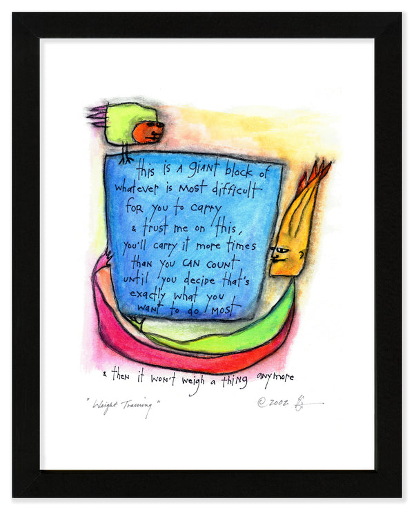 Weight Training Art Print