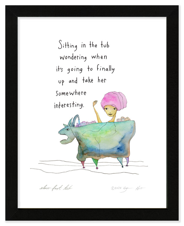 Claw Foot Tub Art Print