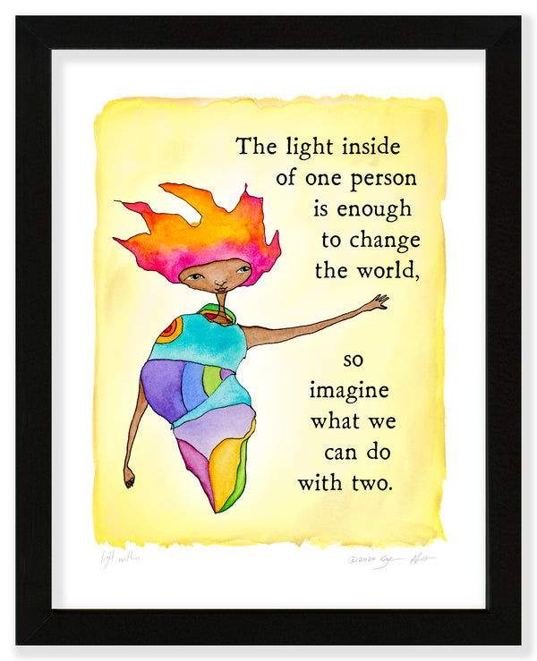Light Within Color Wash Print