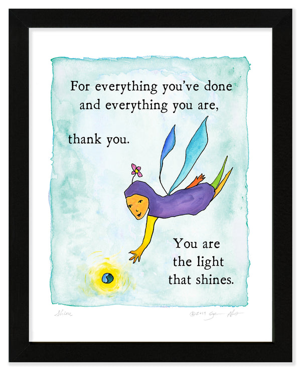 Shine Color Wash Print