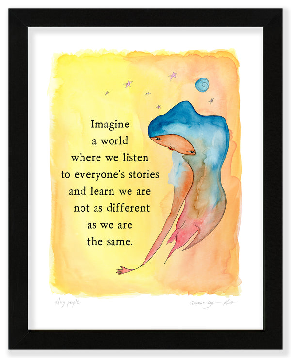 Story People Color Wash Print