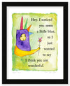 Support Angel Color Wash Print