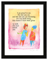 Walking Together Color Wash Print