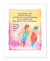 Walking Together Color Wash Print