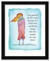Wonderful World Color Wash Print