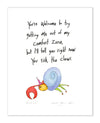 Hermit Crab Art Print