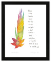 Kiss of Autumn Art Print