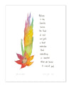 Kiss of Autumn Art Print