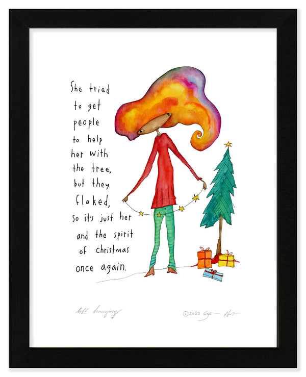 Left Hanging Art Print