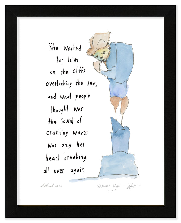 Lost at Sea Art Print