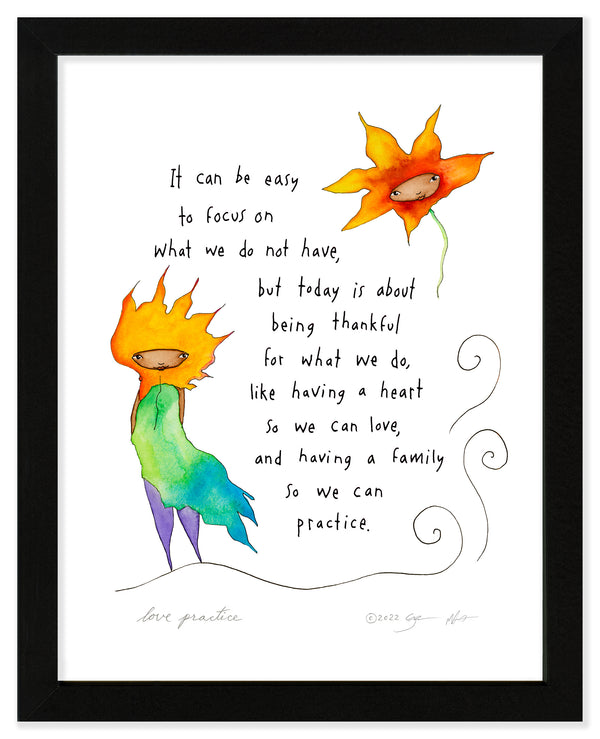 Love Practice Art Print