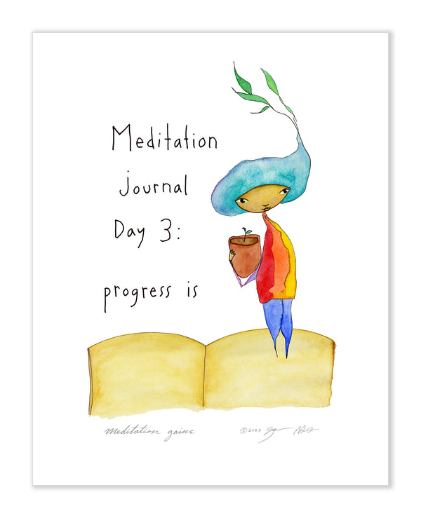 Meditation Gains Art Print