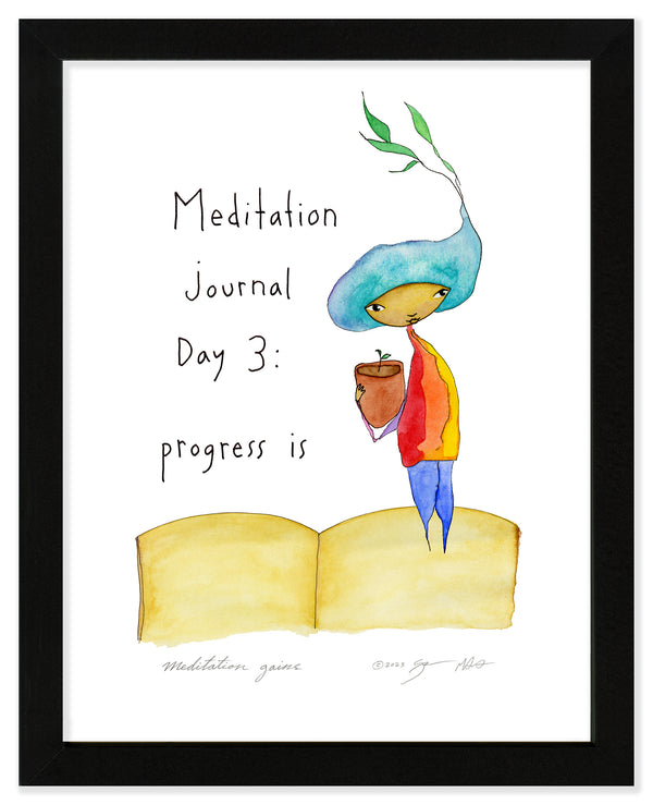 Meditation Gains Art Print