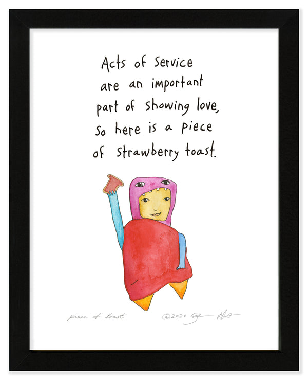 Piece of Toast Art Print
