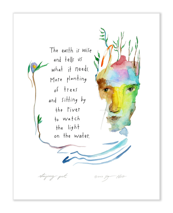 Staying Put Art Print