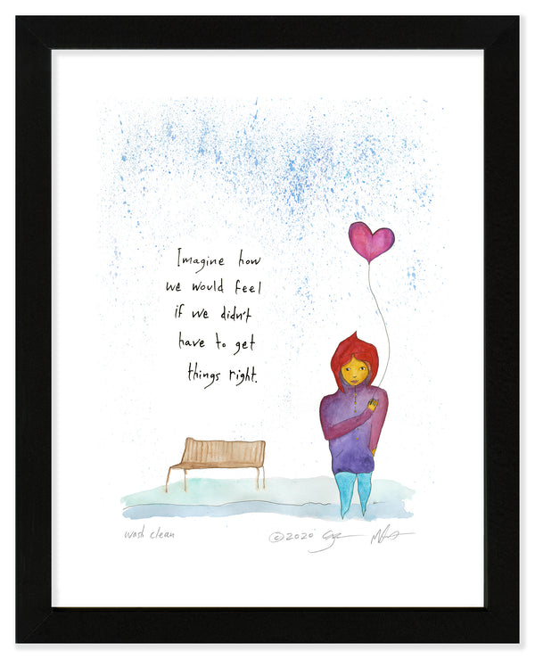 Wash Clean Art Print