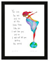 Yes and No Art Print