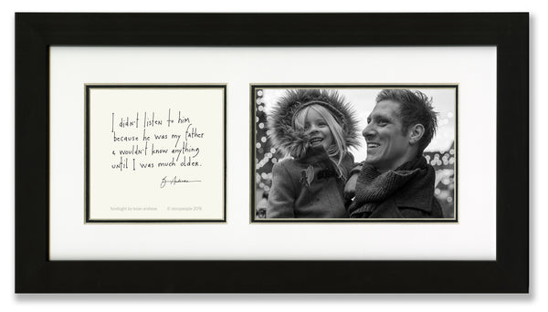 Hindsight (father) 4x6 Photo Frame