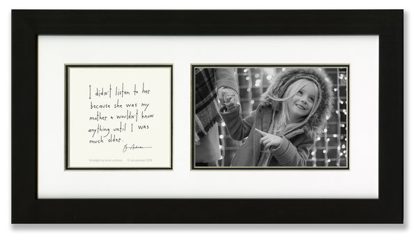 Hindsight (mother) 4x6 Photo Frame