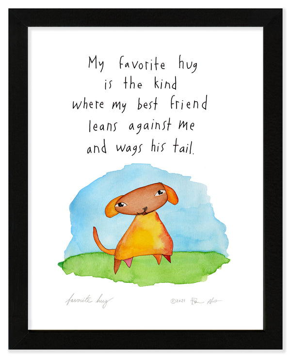 Favorite Hug Art Print