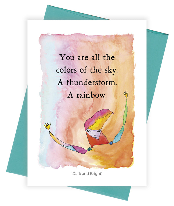 Dark and Bright Greeting Card