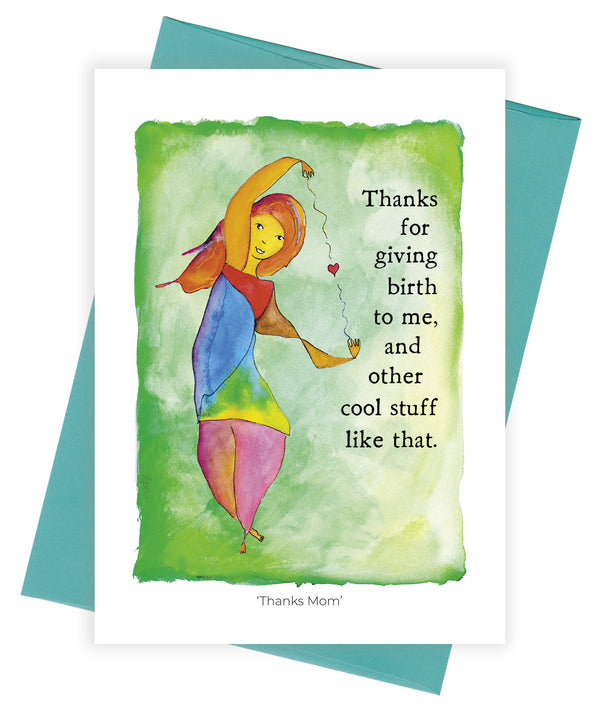 Thanks Mom Greeting Card