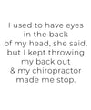 Chiropractor Art Print