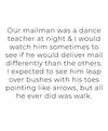 Dancing Mailman Art Print