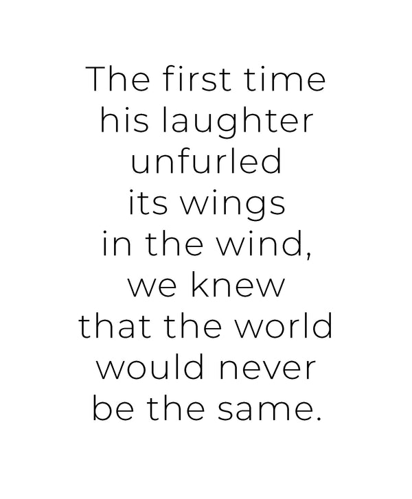 His Laughter Art Print