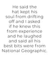 National Geographic Hat Art Print